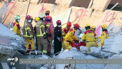 Séisme à Taïwan: une fillette extraite vivante des décombres