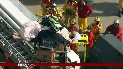 Taiwan earthquake- Felled building 'used tin can fillers'