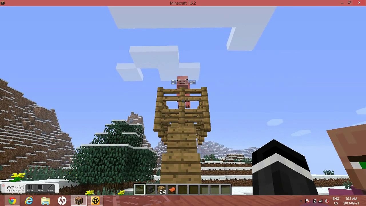 Minecraft Working Car Tut.