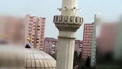 Kubbede böyle namaz kıldı