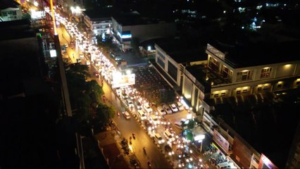 Melihat Kemeriahan Imlek dari Ketinggian Kota Pontianak