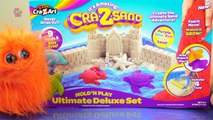 Cra-Z-Sand Mold N Play Ultimate Deluxe Playset Red Blue Tan and Purple Sand