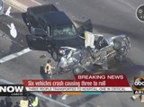 At least four people injured in 6-vehicle crash in Peoria