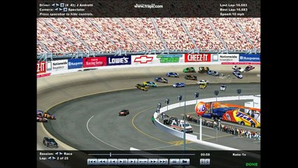 Nascar Racing 4 CRAZY PACE CAR! (crash compilation 2)