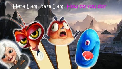 Monsters vs Aliens Finger Family / Nursery Rhymes