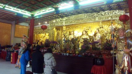 285 Chinese Tao Temple golden mom 慈惠堂母娘