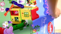 Peppa Pig Playhouse Blocks Playground Park with See-Saw & Slide - Juego Casa de Peppa Parc