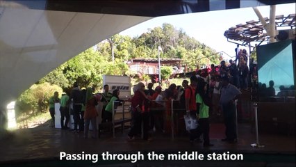 Langkawi Cable Car Descending Top to Base station