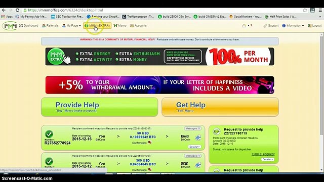 MMM Global Pays Review and Progress- Earn a Passive Income From Home at 100% Per Month