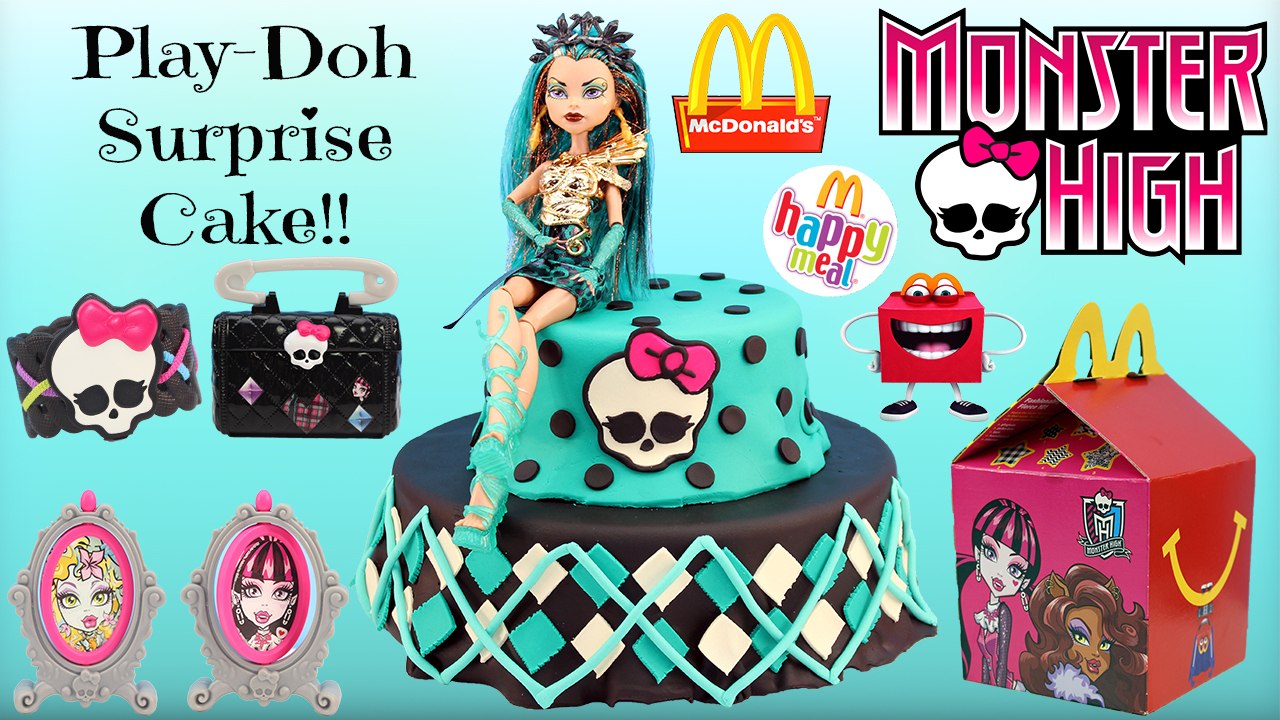 Monster High Play Doh Surprise Cake - 2015 McDonalds Happy Meal Toys  Monster High