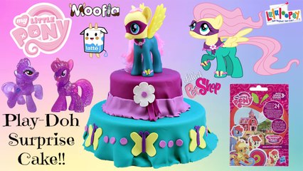 HUGE Fluttershy Saddle Rager My Little Pony Play Doh Cake - Wave 13 Blind Bags, LPS, Moofia