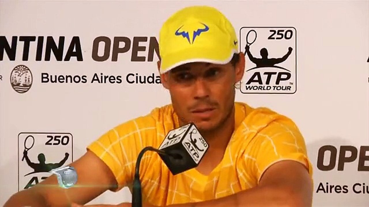 Rafael Nadal Pre-tournament press conference at the Argentina Open 2016