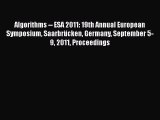 [PDF Download] Algorithms -- ESA 2011: 19th Annual European Symposium Saarbrücken Germany September