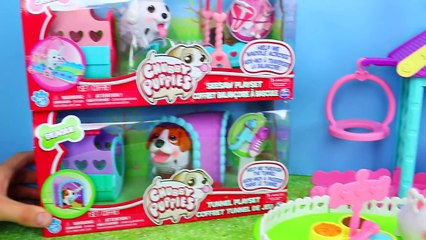 Chubby Puppies NEW Playground Seesaw & Park Tunnel Ultimate Dog Park + Poodle, Pomeranian