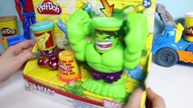 Play Doh Can Heads Smashdown Hulk Iron Man Marvel Heroes Avengers Superheroes Toy Videos