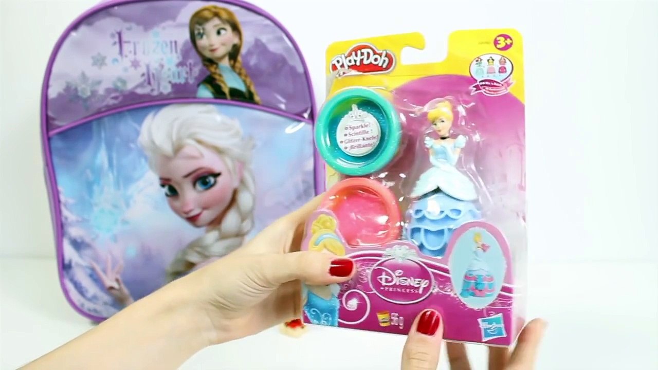 FROZEN SURPRISE BACKPACK ❤ Frozen Surprise Eggs Disney Characters Play Doh Toy Videos