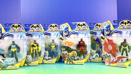 Batman Unlimited Batman Beyond Capture Bat Shock Shark Axe Rhino Blade Wolf Tiger Claw Fig