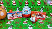 Kinder Surprise Eggs Maxi Kinder Christmas Toys Opening & Unboxing