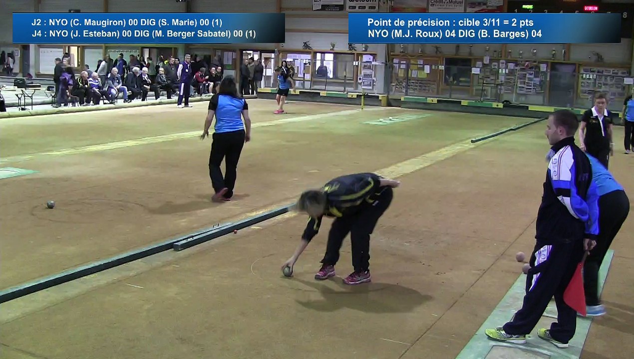 Second tour intégral, Club Elite Féminin, J9, Nyons vs Digoin, Sport Boules, saison 2015-2016