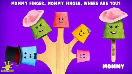 The Finger Family Frozen Yogurt Pop Family Nursery Rhyme | Frozen Yogurt Pop Finger Family Songs