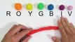 Play-Doh Vakker Regnbue Lett Hvordan Å Gjøre og Lære Fargene i Regnbuen!
