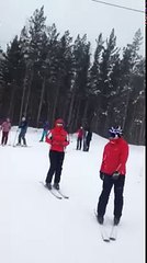 Жесткое падение на лыжах, оторвало голову!