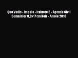 [PDF Télécharger] Quo Vadis - Impala - Italnote B - Agenda Civil Semainier 88x17 cm Noir -