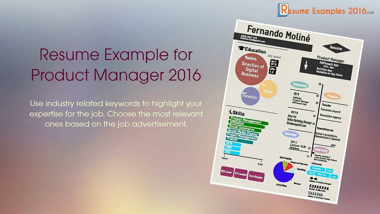 Best Resume Examples 2016