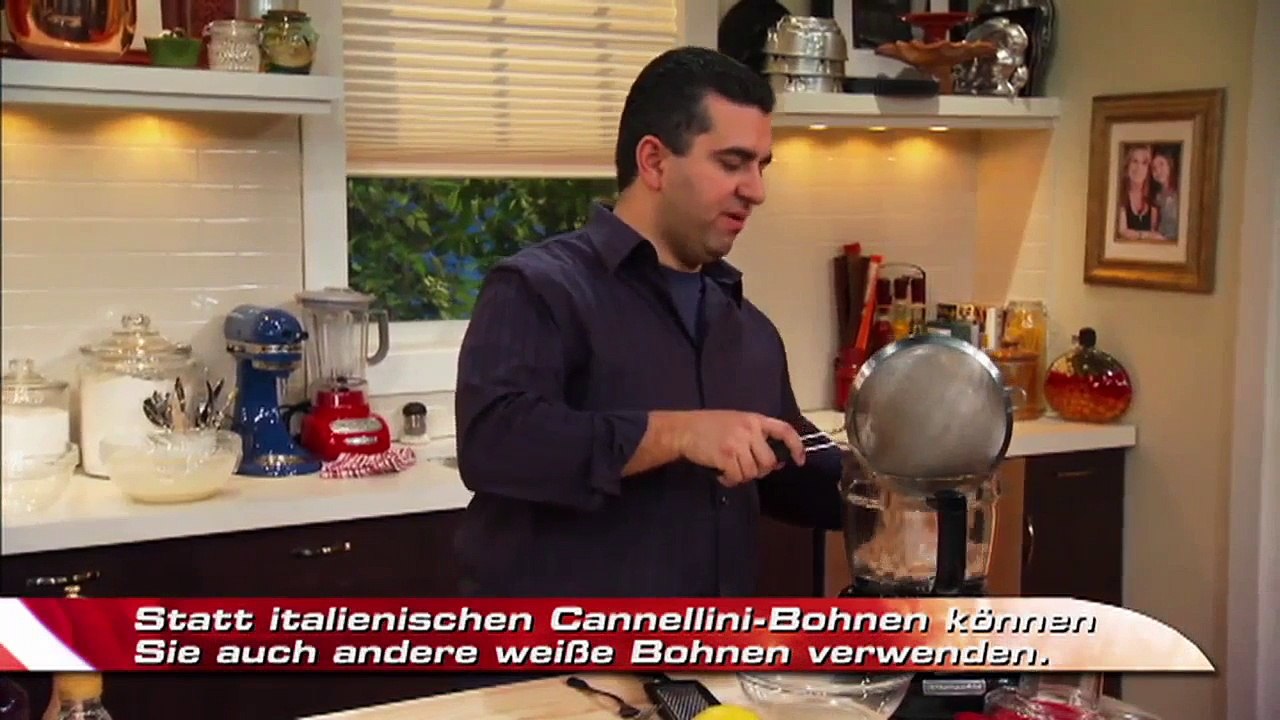 Weiße Bohnen Dipp und Knoblauch Crostini