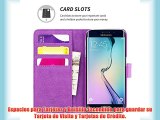 Snugg™ - Funda Para Galaxy S6 Edge - Funda De Cuero Con Una Garantía De Por Vida (Púrpura)