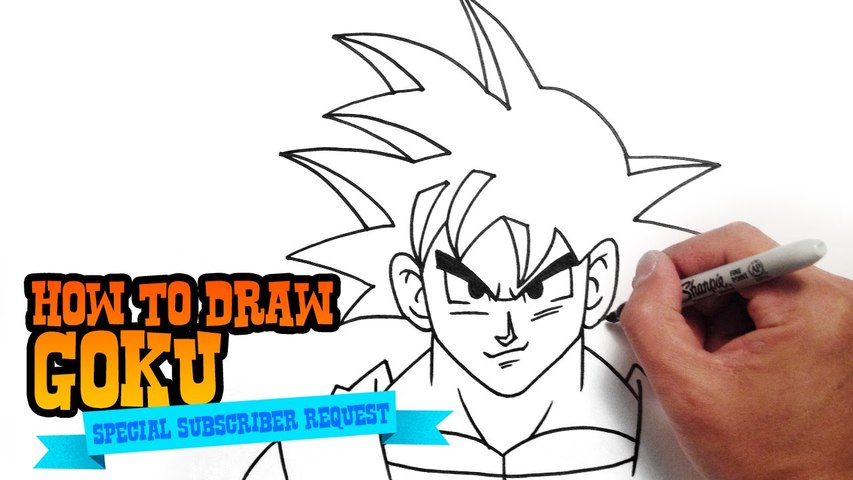 Speed Drawing Goku vs vegeta dragon ball z