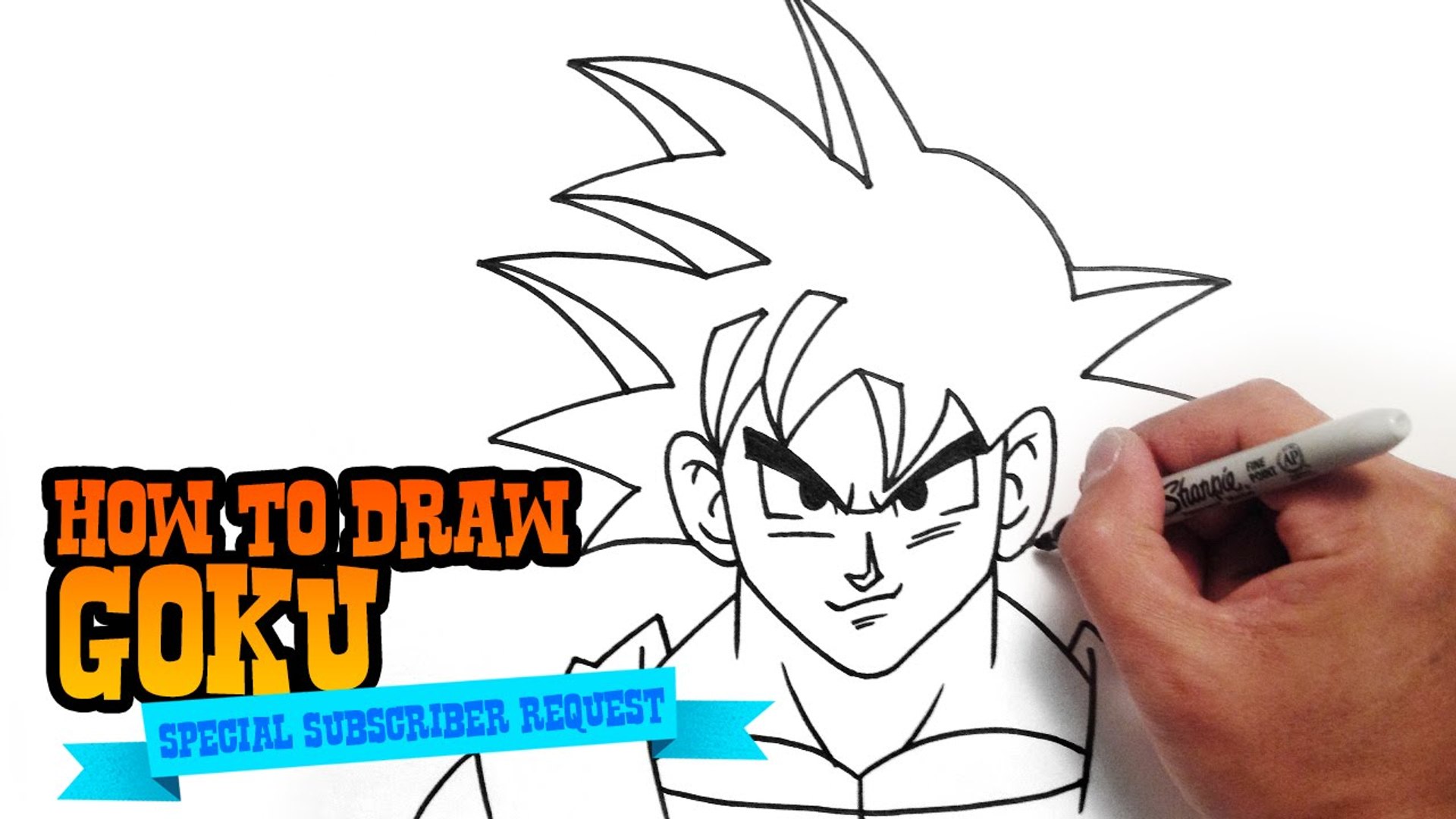 How to Draw Goku from Dragon Ball - Step by Step Video - video