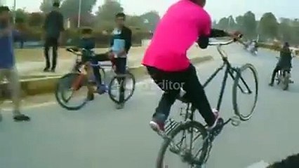 Check this boy cycling very amazing