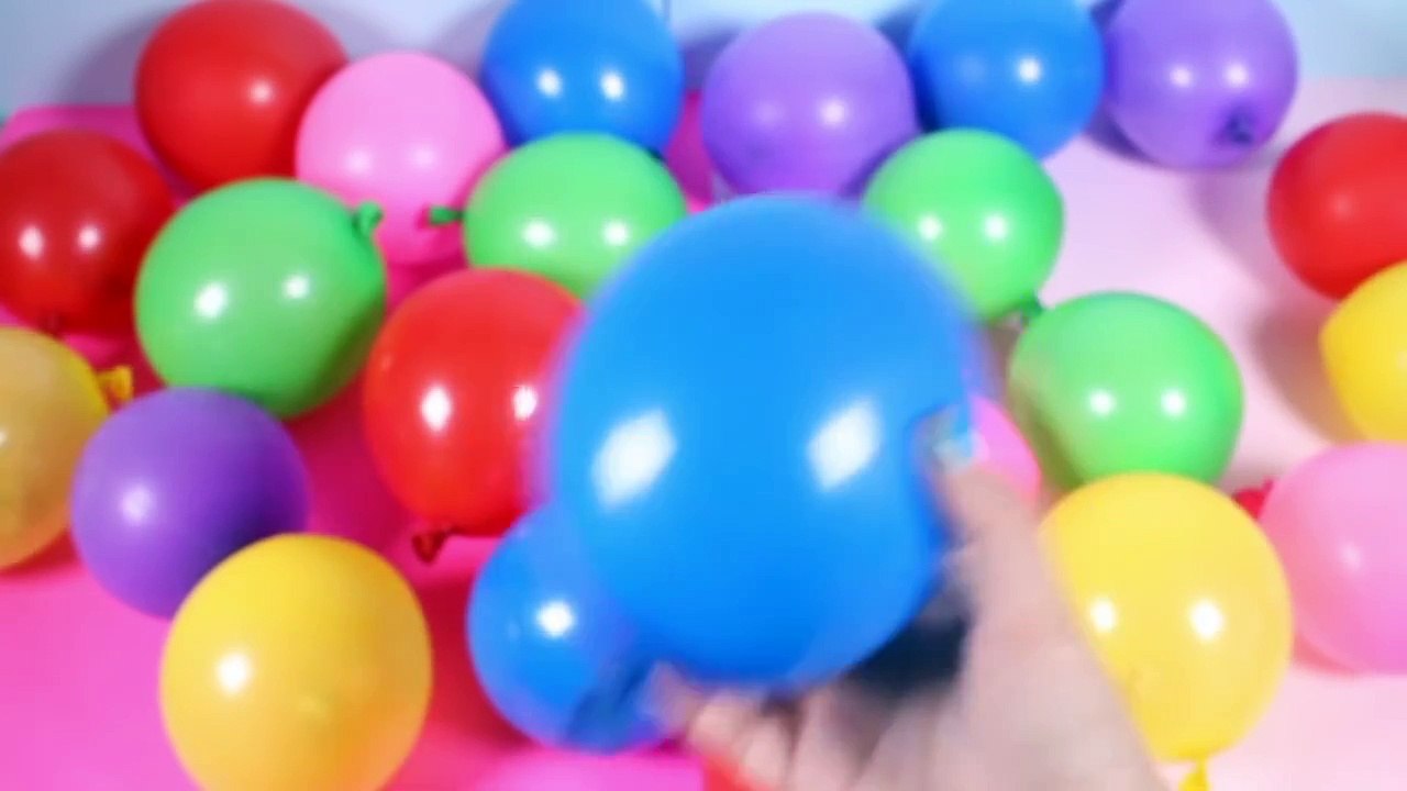 Surprise Balloons with Toys Mickey Mouse Spider-Man Peppa Pig Angry Birds Disney Princess Eggs