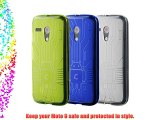 Cruzerlite Bugdroid Circuit - Pack de fundas para móvil Motorola Moto G verde azul y gris