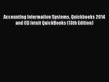 (PDF Download) Accounting Information Systems Quickbooks 2014 and CD Intuit QuickBooks (13th