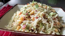 Spicy Peach Coleslaw Recipe - Summer Peach and Cabbage Salad