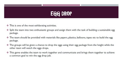 Be the Host of Exciting Team Building Activities