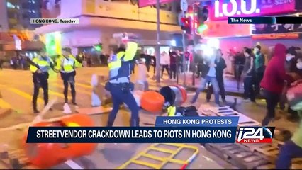 Streetvendor crackdown leads to riots in Hong Kong