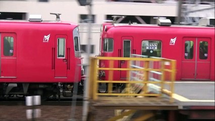 名鉄6019F 急行一宮行き・6028F 急行河和行き 神宮前駅到着・発車 6000系