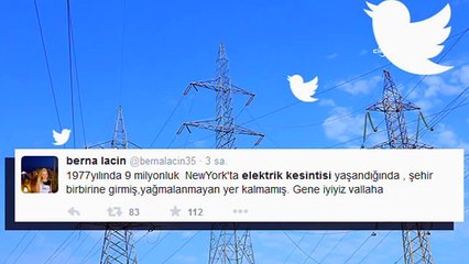 Elektrik kesintisi, Twitter'da espri konusu oldu