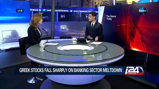 02/08: Greek stocks fall sharply on banking sector meltdown