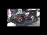 Fushë-Krujë, Dy persona të maskuar djegin një kamion, pasi nxjerrin drejtuesin e tij