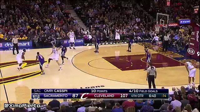 Timofey Mozgov Blows the Easy Dunk - Kings vs Cavaliers - February 8, 2016 - NBA 2015-16 Season