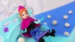 Disney Frozen Play-Doh Snowballs Princess Anna and Princess Elsa Dolls Swirling Snow Sled