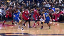 Stephen Curry Crosses Up Two Defenders and Nails a Floater