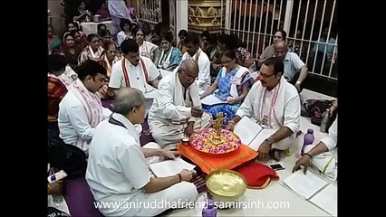 Aniruddha Bapu - Shree Rudrabhishek seva at Shree Aniruddha Gurukeshetram - 01 February 2016