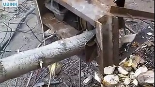 Amazing Way to Cut the Woods with Creative Wood Cutting Machine. UBINK