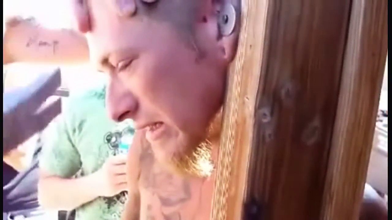 Ear nail challenge (crazy and adrenaline)