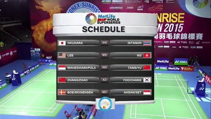 Yonex Sunrise Hong Kong Open 2015 | Badminton SF M1-WS | Nozomi Okuhara vs Ratchanok Intanon